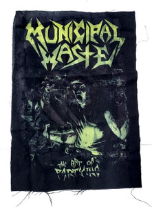 Municipal Waste - The Art of Partying Yellow Test Print Backpatch