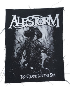 Alestorm - No Grave but the Sea B&W Test Print Backpatch
