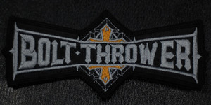 Blt Thrwr - Grey Logo 5.5x2" Embroidered Patch