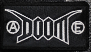 Doom Logo 4.5x2.5" Embroidered Patch
