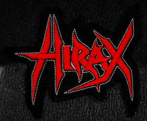 Hirax Red Logo 4x3.5" Embroidered Patch