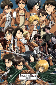 Attack on Titan Characters  24x36" Poster