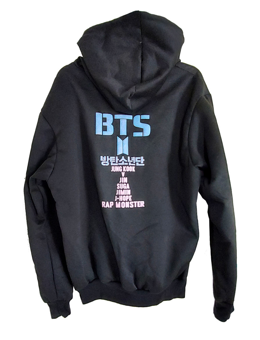 BTS - Tour Black Unisex Hooded Sweatshirt *EXTRA SMALL* - Nuclear