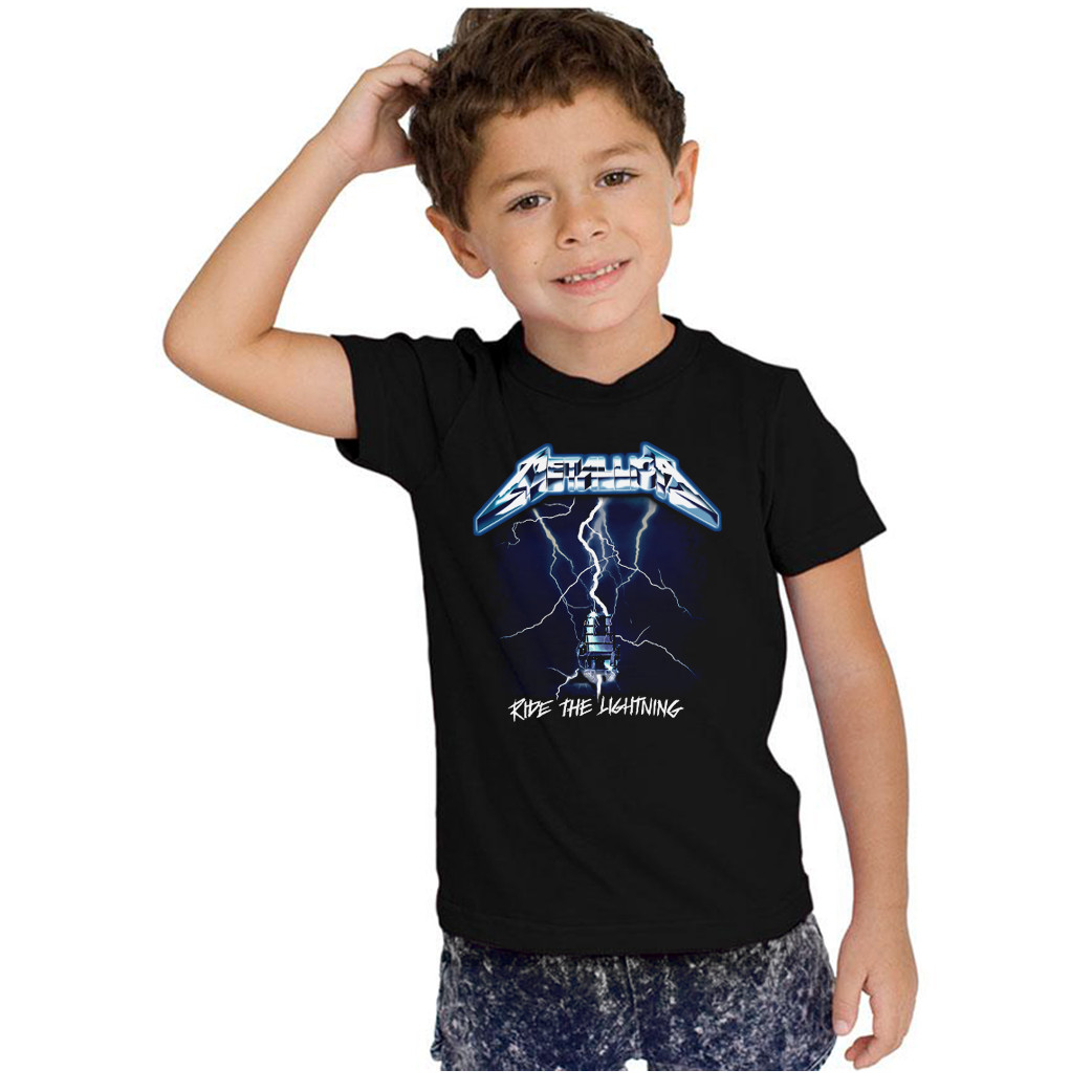 Metal Ride the Lightning Kids T-Shirt Nuclear Waste