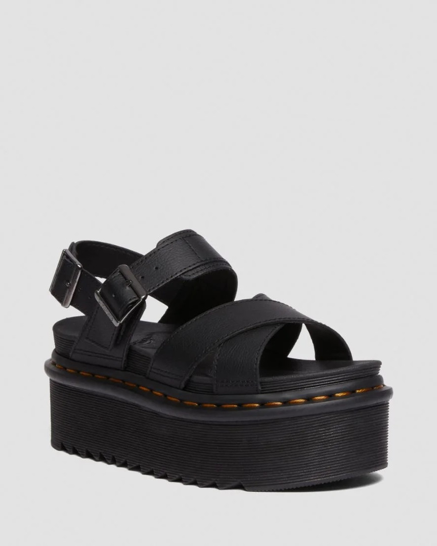 ◼️◼️◼️ 未使用　Dr Martens Voss II Quad UK6 Dr. Martens Voss II Quad Women's Leather Strap Platform