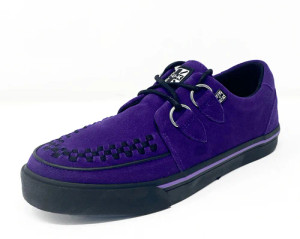 A3034 Purple Suede Creepers style Sneakers 