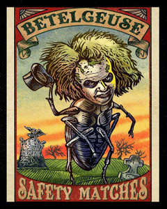 Betlejuice - Safety Matches 4x5" Color Patch