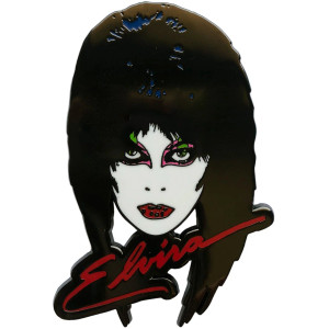 Elvira 80s Enamel Pin Badge