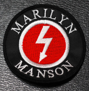 Marilyn Manson Bolt Logo 3x3" Embroidered Patch