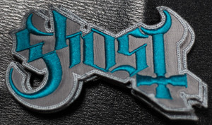 Ghost Grey Logo 5x2" Embroidered Patch