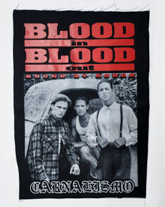 The BONEZ Blood IN Blood out ポスター Blood in Blood Out B&W Test Print Backpatch - Nuclear Waste