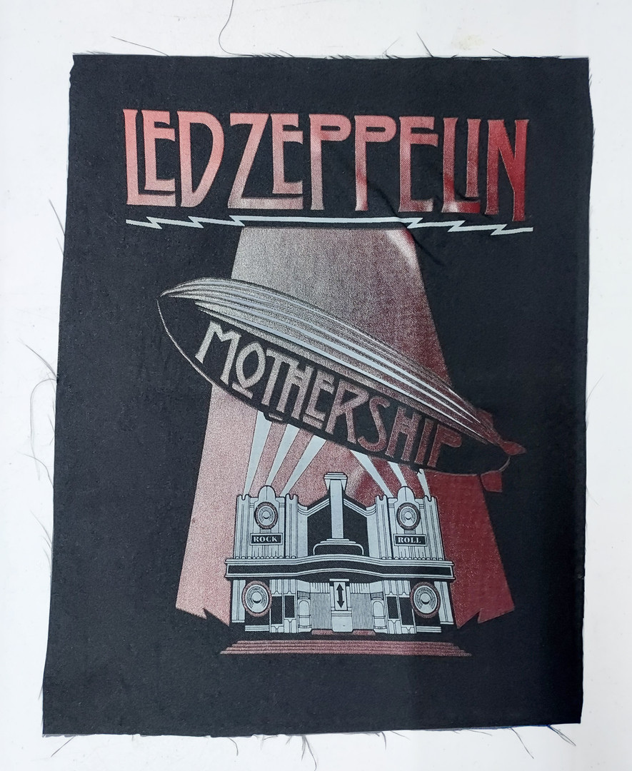 Led Zeppelin - Mothership Test Print Backpatch - Nuclear Waste
