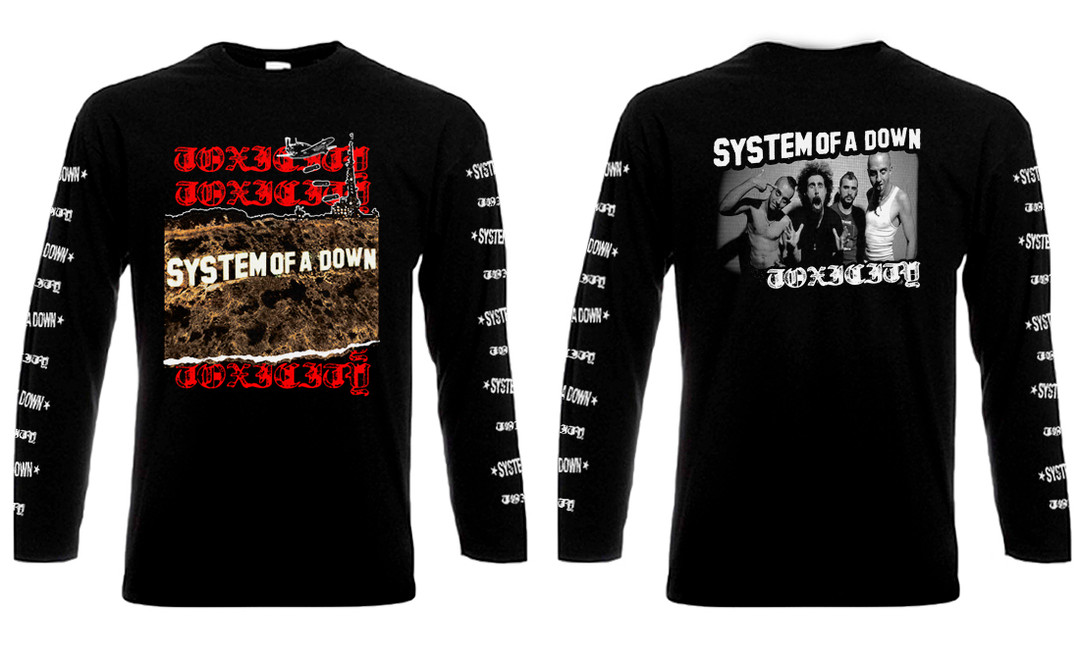 System Of A Down T Shirt Toxicity Band Logo Nero Ufficiale Uomo - Foto 12