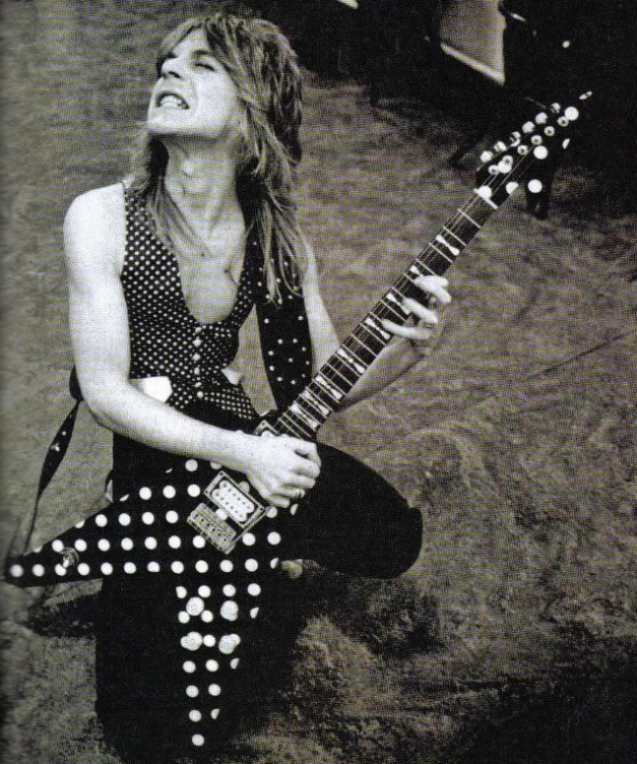 Randy Rhoads Harpoon Flying V Mini Guitar - Nuclear Waste