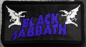 Black Sabbath Demons Logo 5x2.5" Embroidered Patch