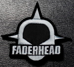 Faderhead Grey Logo 3x3" Embroidered Patch