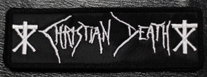 Christian Death Logo 5x1" Embroidered Patch