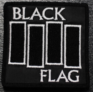 Black Flag Flag Logo 3x3" Embroidered Patch