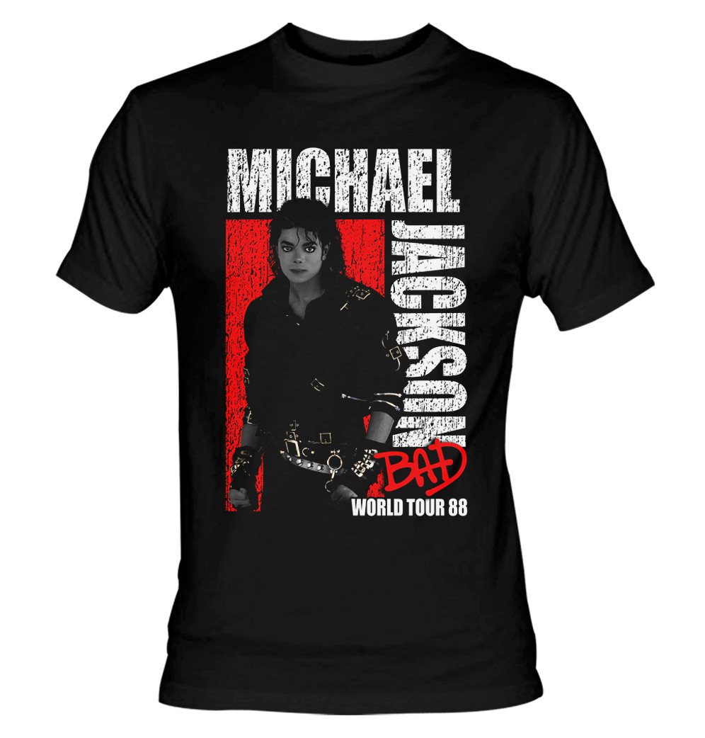 割引価格 Michael Jackson - Bad World Tour '88 T-Shirt - Nuclear Waste ミュージシャン
