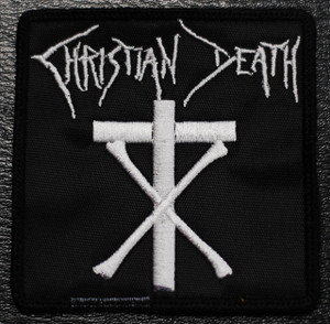 Christian Death Square Logo 3x3" Embroidered Patch
