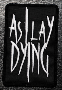 As I Lay Dying Logo 2.5x4" Embroidered Patch