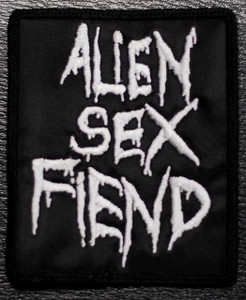 Alien Sex Fiend Logo 3x4" Embroidered Patch