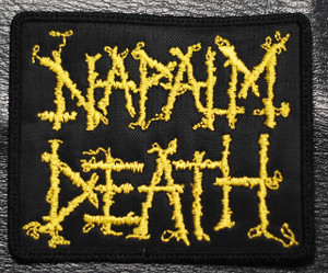 Napalm Death Yellow Logo 4x3" Embroidered Patch