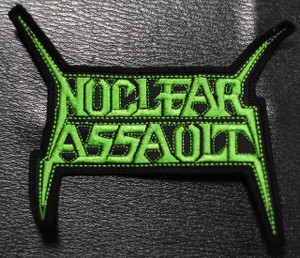 Nuclear Assault Green Logo 5x4" Embroidered Patch