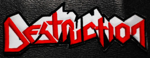 Destruction - Red Logo 6x2" Embroidered Patch