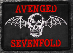 Avenged Sevenfold Skull Logo 4x2.5" Embroidered