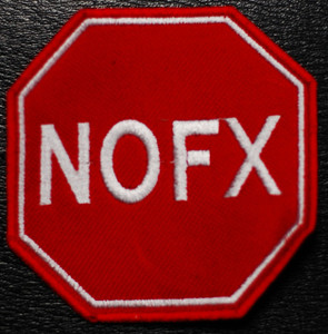 NoFx Stop Sign Logo 4x4" Embroidered Patch