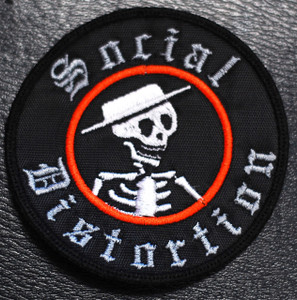 Social Distortion Skelly Logo 3x3" Embroidered