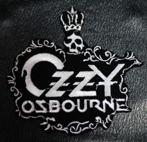 Ozzy Osbourne Crown Logo 4.2x4" Embroidered Patch