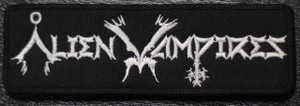 Alien Vampires Written Logo 5x1.5" Embroidered Patch