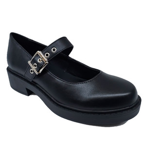 Bonito-S Black Vegan Mary Jane Shoes