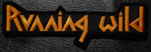 Running Wild Gold Logo 5x1.5" Embroidered Patch