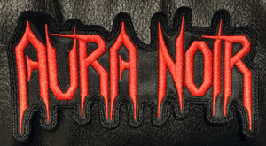 Aura Noir Red Shaped Logo 5x3" Embroidered Patch