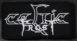 Celtic Frost Shaped Logo 3.5x2" Embroidered Patch