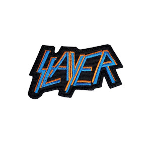 Slayer - Cyan Blue Logo 4" Embroidered Patch