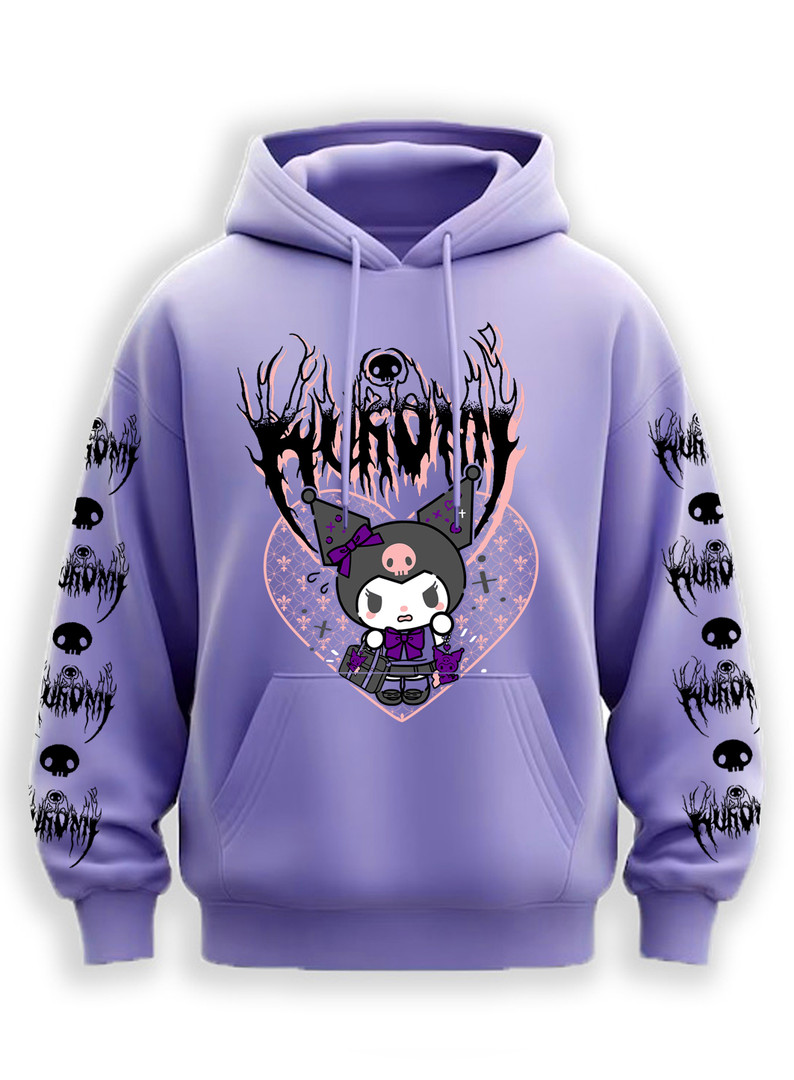 Kuromi Purple Hooded Sweatshirt - Nuclear Waste