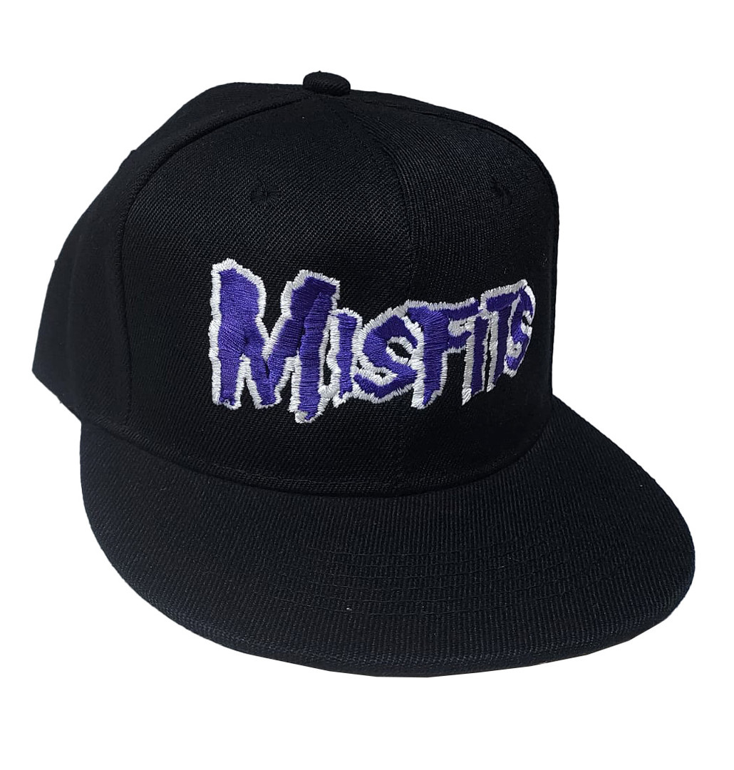 Misfits - Purple Logo Snapback Cap - Nuclear Waste