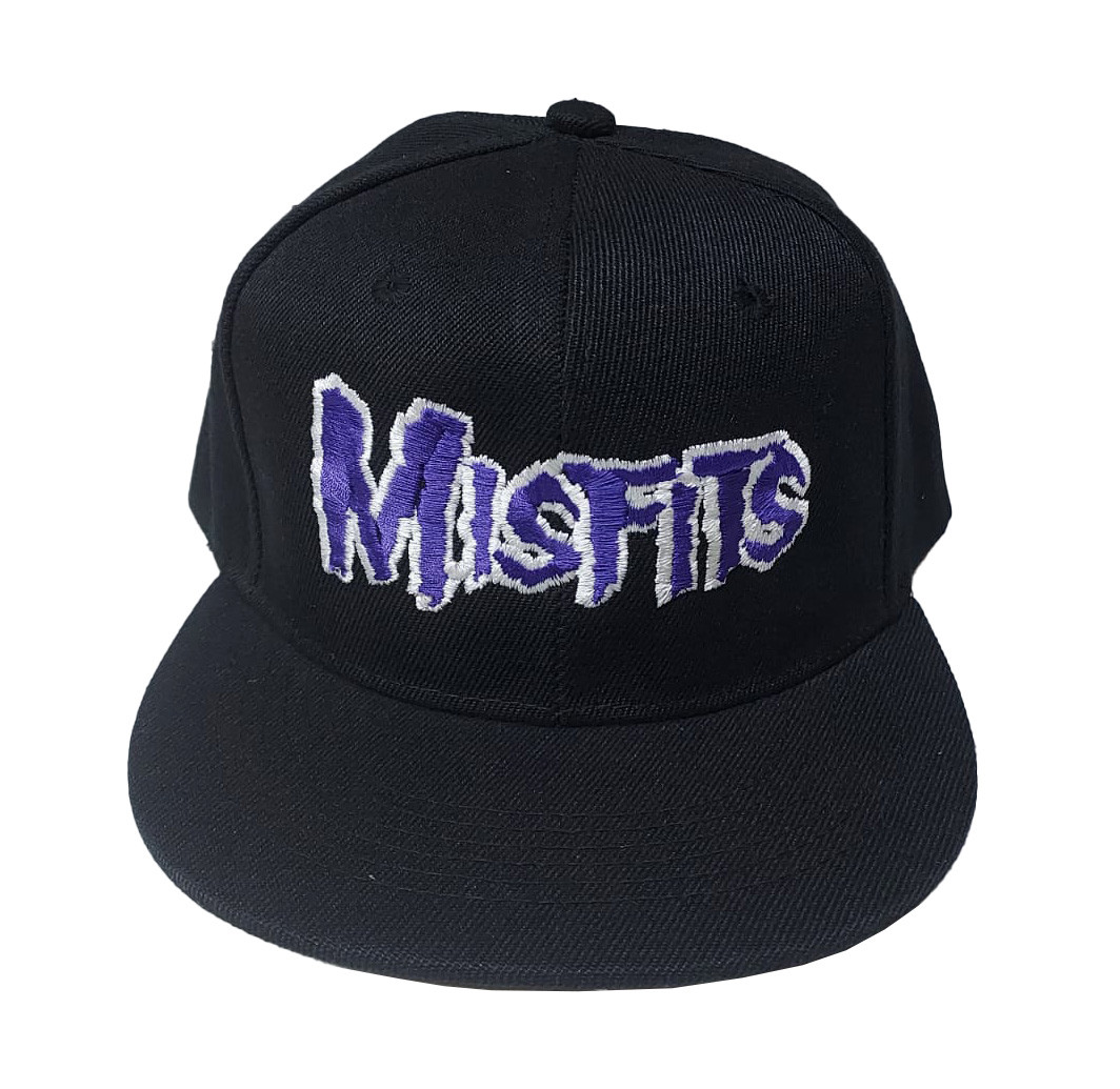 Misfits - Purple Logo Snapback Cap - Nuclear Waste