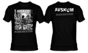 AVSKUM ヴィンテージ ＴシャツCRUSTハードコアpunk Discharge Hardcore Crust Punk T Shirt Band Vintage Dystopia