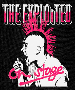 The Exploited - On Stage 10,75x13" Printed Backpatch