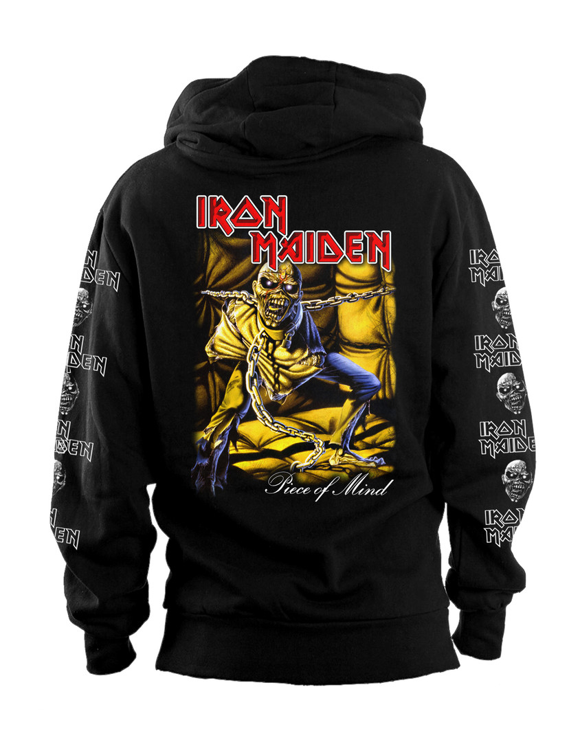 Iron Maiden - Piece of Mind Zippered Hooded Sweatshirt w