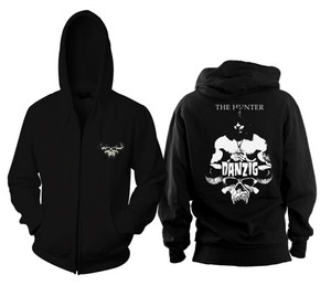 Danzig - The Hunter Zippered Hooded Sweatshirt w/ Embroidery