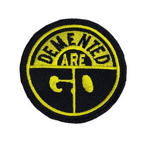 Demented Are Go - Yellow Circular Logo 3" Embroidered Patch