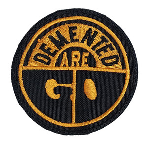 Demented Are Go - Orange Circular Logo 3" Embroidered Patch
