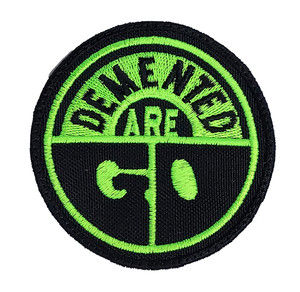 Demented Are Go - Neon Green Circular Logo 3" Embroidered Patch