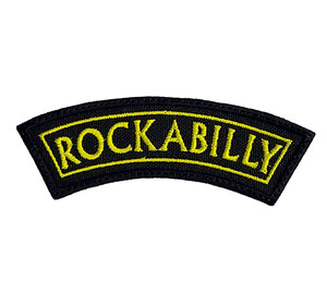 Rockabilly Arch - Yellow 4.25x1.5" Embroidered Patch